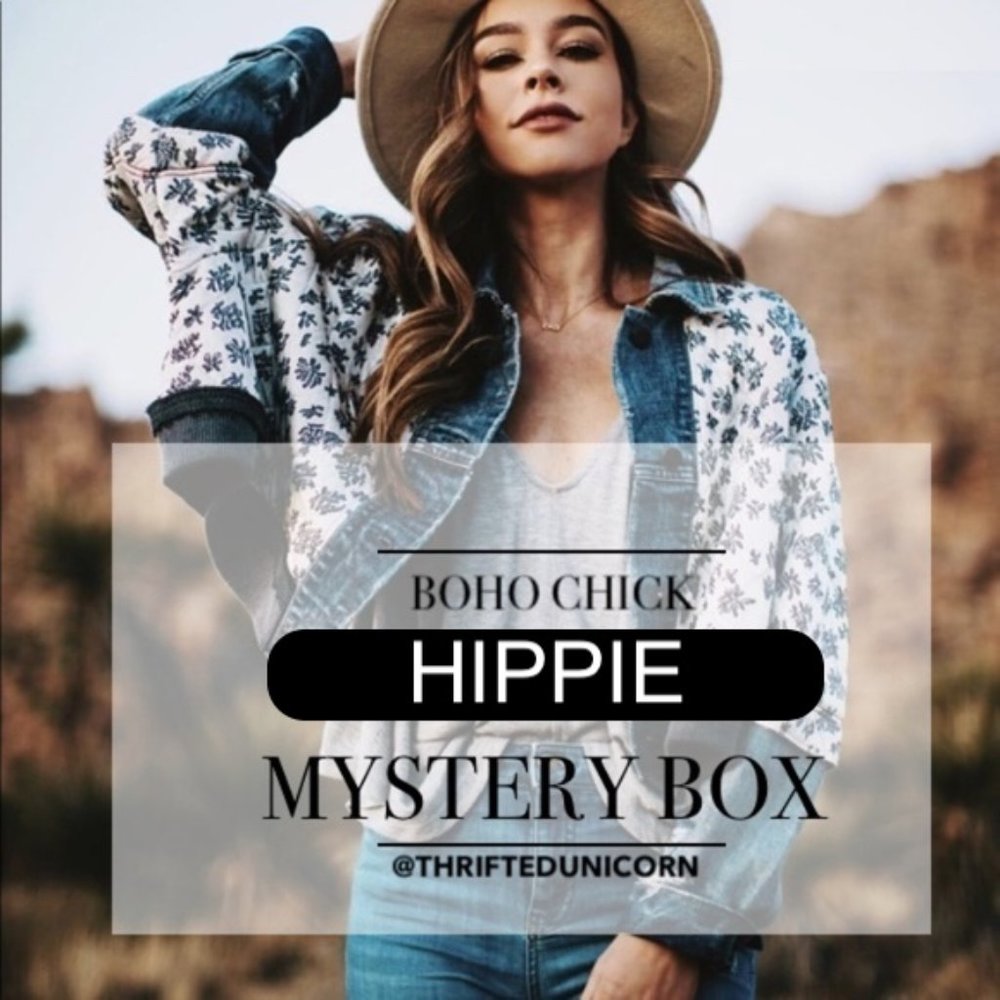 Hippie style box Mystery Box Festival Fringe BOHO free people LACE western dress - Picture 1 of 7